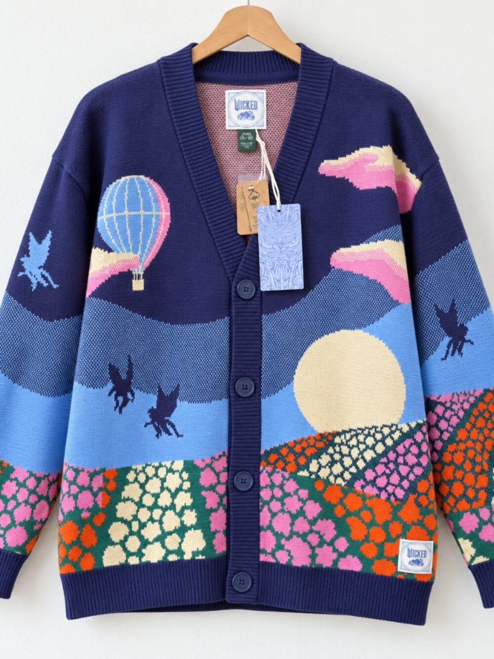 Roots x Wicked Dusk Cardigan Unisex NW - Picture 2 of 7